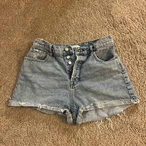 PacSun Blue Distressed Jean Shorts